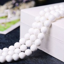 연화 [정품] 천연 백석 원석재료 4/6/8/10/12mm 5종, 4mm