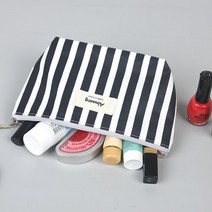 스트라이프파우치 메이크업파우치 화장품파우치 멀티 지퍼파우치 미니가방