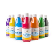 아동센터 미술놀이 수성물감 500ml 10색 감각놀이 색감교육용 교육기관 색감배우기 유아미술 유아집콕놀이