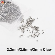 스텐 리벳 스테인레스 스틸 라운드 리벳 발톱 네일4개의 턱 리벳 장식 손톱 진주 모자 관형 가죽 리벳 2.3, 02 2.5mm 1000pcs