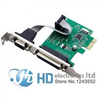 RS232 RS-232 직렬 포트 COM 및 DB25 프린터 병렬 LPT-PCI-E PCI Express 카드 어댑터 변환기 WCH382 칩, 01 기타, 01 기타
