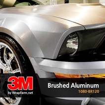 쿨제이 3M 2080-BR120 브러쉬 알루미늄 차량 셀프 랩핑 PPF 카스킨 생활보호 패키지 마프로 에이버리 크롬 (2740718)