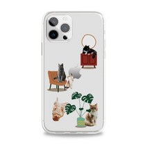 냥이의오후 투명젤리케이스