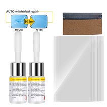 자동차유리복원제 유리본드 2pcs 자동차 앞 유리 수리 도구 유체 키트 균열 칩 수지 스크래치 리무버, 02 White