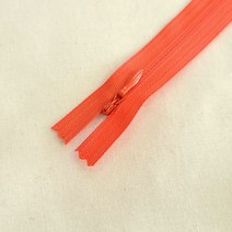 KSK 25cm 콘솔지퍼 숨은지퍼 콘실지퍼 혼솔지퍼 바지지퍼 14색상, 오렌지
