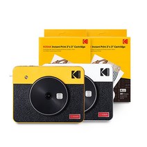 JJ KODAK 발송 코닥 미니샷3 레트로 C300R 카트리지 68매 번들 휴대용 포토프린터 즉석 폴라로이드카메라 스마트폰사진인화기 미니 핸드폰 휴대폰 사진기 인쇄기, JJ KODAK 코닥 미니샷3 C300R(옐_단품+카트