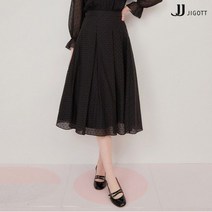 JJ지고트 도트 패턴 개더 스커트 GM3A0SK14