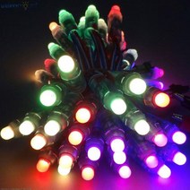 LED 기판 모튤 50pcs DC5V 12mm WS2811 픽셀 모듈 디지털 RGB 풀 컬러 문자열 IP68 방수 Led 광고 문자 기호