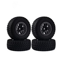INJORA 4PCS 휠 림 및 타이어 세트 1)10 RC 단기 코스 트럭 슬래시 HPI RC 모델 자동차, 단일옵션