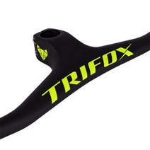 빠른 해외직구 TRIFOX 풀 카본 MTB 핸들바 일체형 산악 자전거 RHB200 3K 매트 블랙 -17 도 탄소 핸들바 스템, Green Stem-80mm_Length 720mm