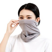 아웃도어 방한 넥워머 목플러 (마스크 비니 겸용), 화이트