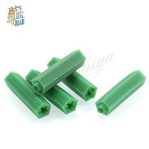 토글러앙카 100pcs m6 m8 녹색 벽돌 나사 고정 벽 앵커 플러그 벽 건식 벽체 플라스틱 앵커 벽 플러그 벽돌 드릴 마른 벽 플러그, m6x25mm