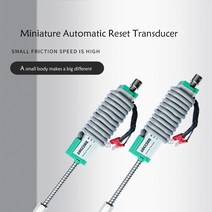 얇은 ktr 10 25 50 75 100mm 선형 변위 센서 자동 재설정 전자 눈금자 소형 스프링 변위 변환기, KTR-100mm