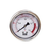 오일충만식 압력계 판넬식 직경60 YN60Z-1.6MPa, 단품