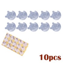 퉁소 10pcs 아기 안전 실리콘 보호대 테이블 모서리 보호 커버 전기 소켓 보호 어린이 충돌 방지 가드, 곰 10pcs
