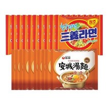 농심 안성탕면 10개 + 삼양라면 10개, 1세트