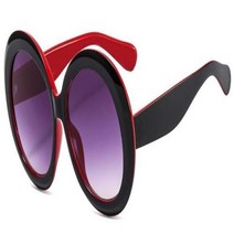 얼굴형에맞는안경 빅사이즈 대두 안경태 남녀공용패션선글라스 럭셔리 브랜드 대형 라운드 선글라스 남녀 공용 큰 프레임 고글 검정색 차양