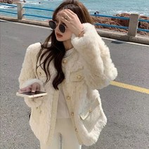뽀글이 금장 퍼자켓