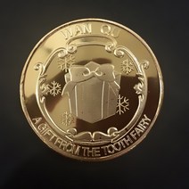 치아 요정 금 도금 기념 동전 크리 에이 티브 변경 선물 실제 금속 암호화, [01] Gift