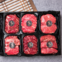 최고급 미국산 명품 수입 소고기 선물세트 구이용 냉장 1kg 2kg 3kg 1++ 설 추석 명절 선물용 모듬 포장 셋트, 1. [초이스] 선물하소 2호