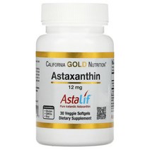 캘리포니아골드뉴트리션 아스타잔틴 Astaxanthin 12mg 베지 30캡슐