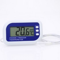 프릿지 디지털 냉장고 온도계 온도센서 냉동고 최저 온도 알람, 단일제품