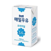 매일우유 멸균 흰우유(1L x 3팩)