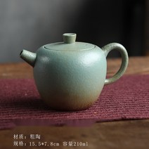 엔틱 분청사기 그린유약 찻주전자 티포트 빈티지 다관 다도용품, A타입