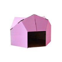 위드 고양이 숨숨집 하우스 박스집 만들기 DIY CA84, 핑크