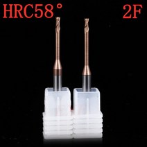 CNC HRC 60 4/2 플루트 소형 엔드 밀 카바이드 텅스텐 스틸 롱 넥 전극 플랫 밀링 절삭 공구 0.2-3mm, [01] HRC58 -2F, [12] 0.5x4Dx50L-L4, 01 HRC58 -2F_45 1.5x4Dx50L-L12