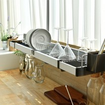 홀렌24 트리플퀸 길이조절가능 싱크선반 일반형 창문형