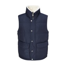 헤지스 HAZZYS 정품 22FW 네이비 양털탈부착 구스다운 베스트 HZJU2D408 N2