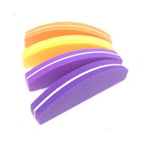 달자샵 2+2 휴대용 네일 미니 버퍼 샌딩블럭 타원형 양면 버퍼 광택기, 보라색, 2Pcs+2Pcs