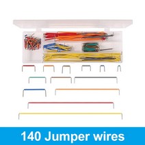 스마트전자칠판 전자칠판 MB-102 MB102 Breadboard 400 830 포인트 솔더리스 PCB 빵 보드 점퍼 와이어 듀폰 라인 테스트 Arduino 용 DIY 개발 키트, [19] 140 Jumper wires
