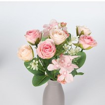 웨딩카 꾸미기 리본 프로포즈 자동차 장식 용품 아름다운 인공 모란 장미 실크 꽃의 무리 diy 홈 가든 파티 웨딩 인공 꽃, 6