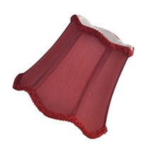 램프 그늘 전등갓 조명 커버월 차양 샹들리에 천장 패브릭 테이블 플로어 호텔 교체용 클립 전구 드럼 보호, 01 Red