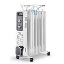 가정용 전기 라디에이터 이동식 히터 거실 난방기, 화이트 2200W 업그레이드