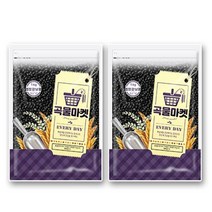 [KT알파쇼핑][곡물마켓] 검정강낭콩 1kg+1kg, 상세페이지 참조