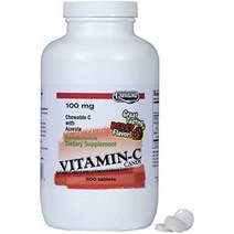 Landau 어린이용 100mg 씹을 수 있는 비타민 C 캔디 amp 성인 – 아세로라와 함께 복용하기 쉬운 비타민 C 보충제 – 코셔 앰프 made in the usa – 맛, 500카운트(1팩)