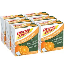 Dextro Energy 덱스트로 에너지 SCHULSTOFF 포도당 캔디 오렌지 6팩
