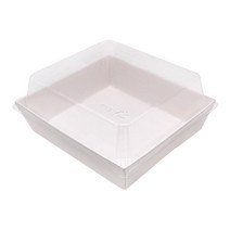 흰색 정사각 샌드위치케이스 50개 샌드위치포장용기, 없음, 백색 정사각 샌드위치케이스 50개, 백색 정사각 샌드위치케이스 50개