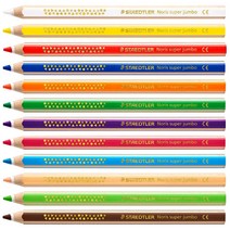 스테들러 Noris 슈퍼 점보 코끼리 색연필 1287 낱색 / 육각형 / 부러짐 방지 / 선명한 색상 / 드로잉 / 컬러링 / 블랜딩, 6 바이올렛