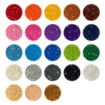 [채아트] 에디블럭 6mm 23가지 색상 (약 500알), 진회색