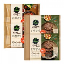 비비고 남도떡갈비 450g x2 + 바싹불고기 460g x2, 단품