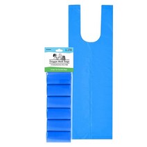 Doggie Walk Bags 더플 리필 타이 핸들 백 블랙/무향 6롤, Blue/Scented