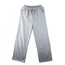 쭈리 원단 여성 허리 밴딩 데일리 넓은 츄리닝 팬츠