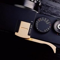 Leica M10 용 알루미늄 엄지 손가락 그립 핫슈 커버 금속 엄지 손가락 그립, 01 Gold-Copper