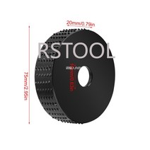 공구 75mm 앵글 그라인더 연마 디스크 16mm 22mm 보어 목공 플랫 플라스틱 휠 나무 조각 도구, [04] Gold-22mm, 04 Gold-22mm