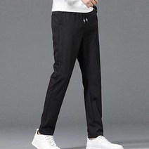 남자 스판 바지 캐주얼 데일리 패션 허리 밴딩 팬츠