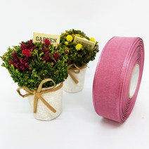 포장 리본 끈 제이제이리본 펄오간디C 15mm 25mm 40mm 20컬러 ( 길이 45M ) 공단리본, OC16